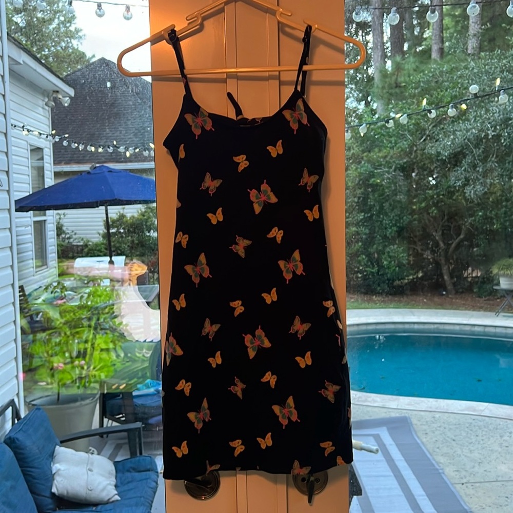 Black Butterfly Minidress